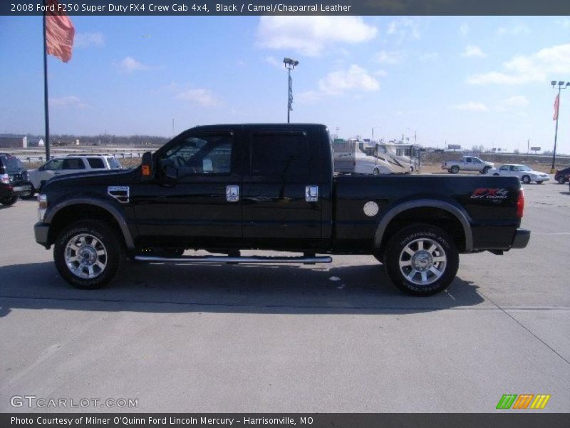 Black / Camel/Chaparral Leather 2008 Ford F250 Super Duty FX4 Crew Cab 4x4