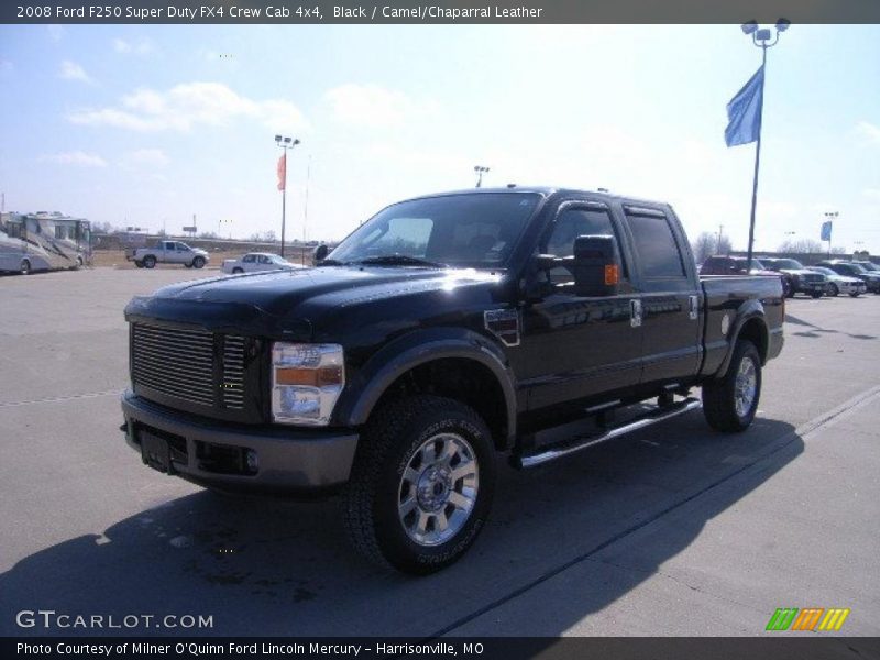 Black / Camel/Chaparral Leather 2008 Ford F250 Super Duty FX4 Crew Cab 4x4
