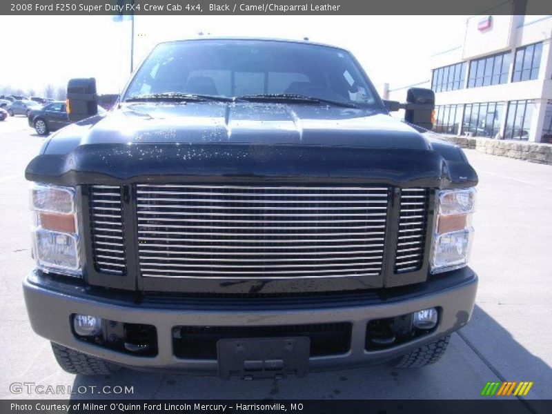 Black / Camel/Chaparral Leather 2008 Ford F250 Super Duty FX4 Crew Cab 4x4