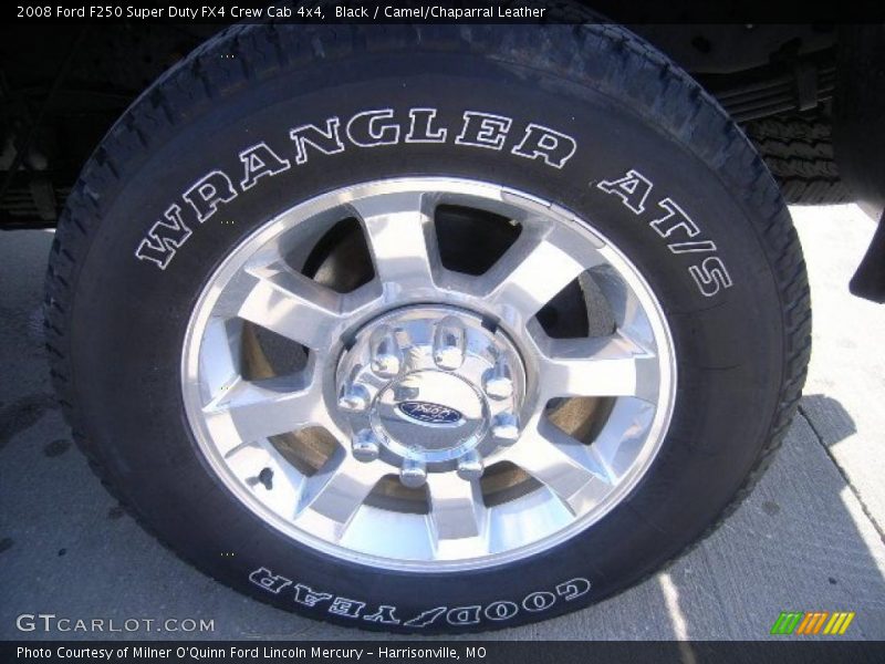Black / Camel/Chaparral Leather 2008 Ford F250 Super Duty FX4 Crew Cab 4x4