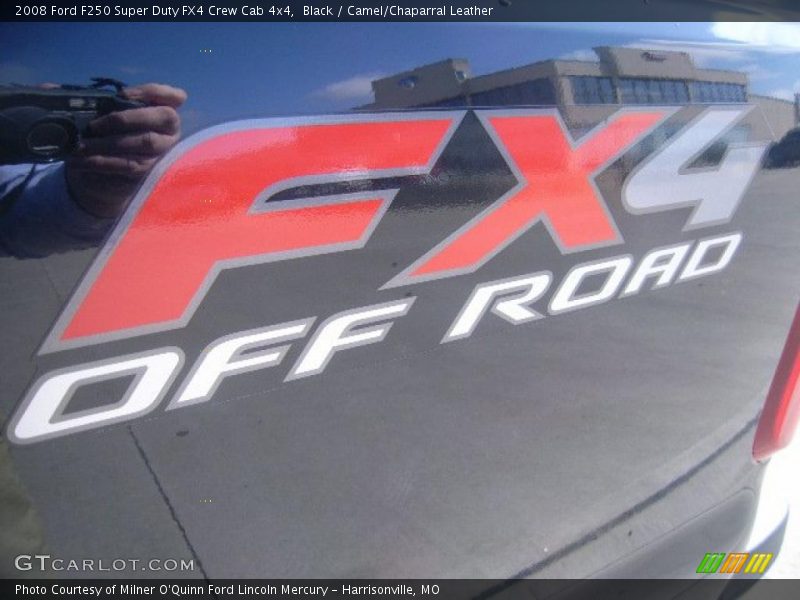 Black / Camel/Chaparral Leather 2008 Ford F250 Super Duty FX4 Crew Cab 4x4