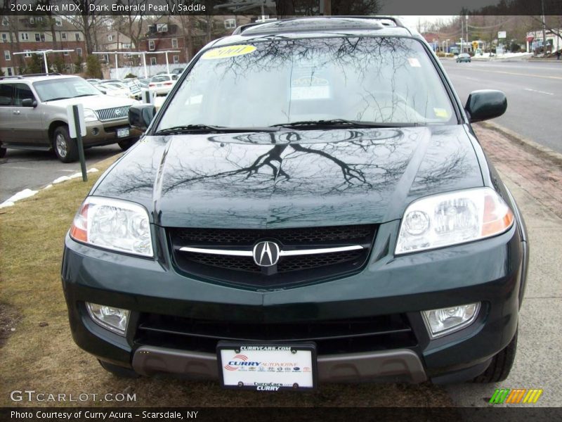 Dark Emerald Pearl / Saddle 2001 Acura MDX