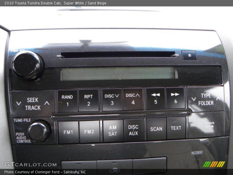 Super White / Sand Beige 2010 Toyota Tundra Double Cab