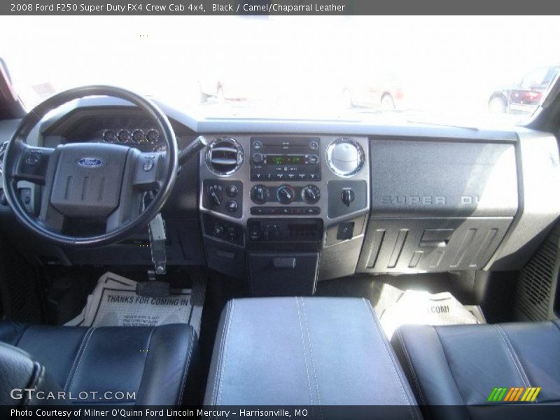 Black / Camel/Chaparral Leather 2008 Ford F250 Super Duty FX4 Crew Cab 4x4