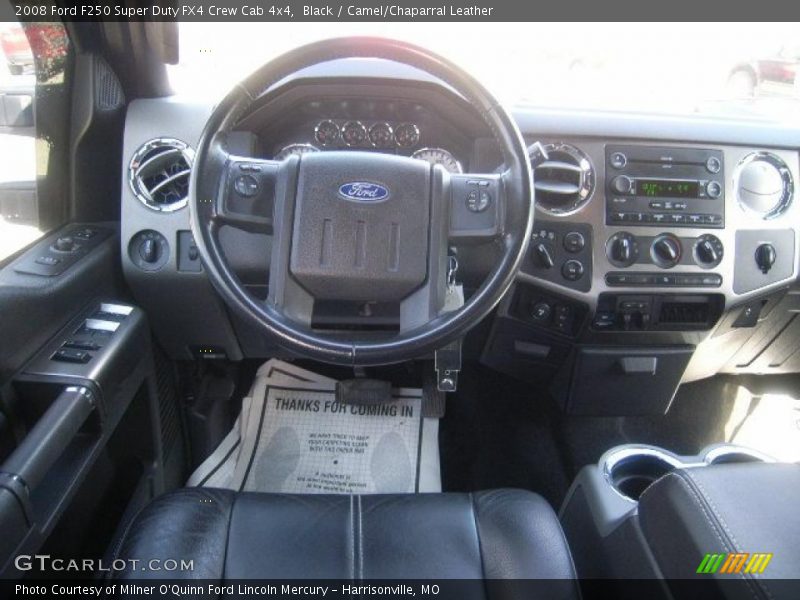 Black / Camel/Chaparral Leather 2008 Ford F250 Super Duty FX4 Crew Cab 4x4