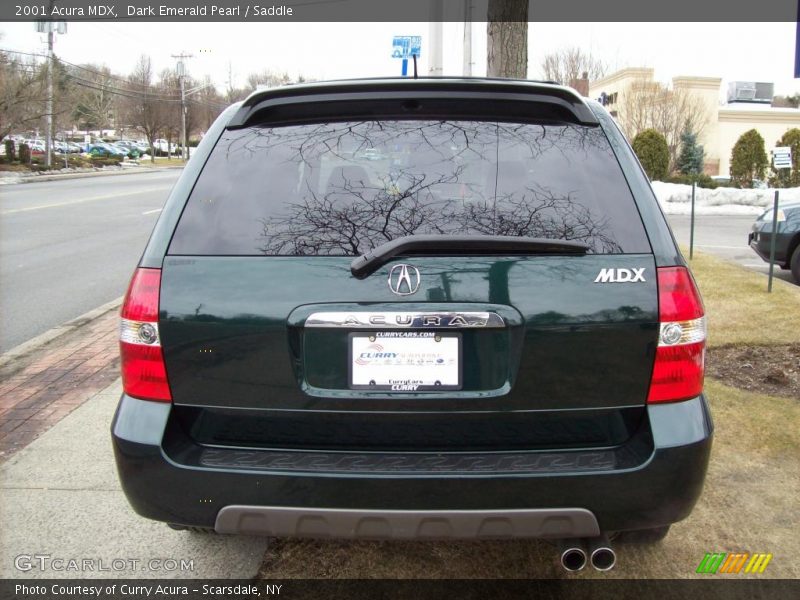 Dark Emerald Pearl / Saddle 2001 Acura MDX