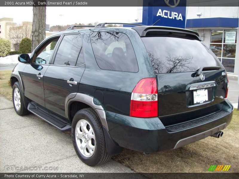 Dark Emerald Pearl / Saddle 2001 Acura MDX