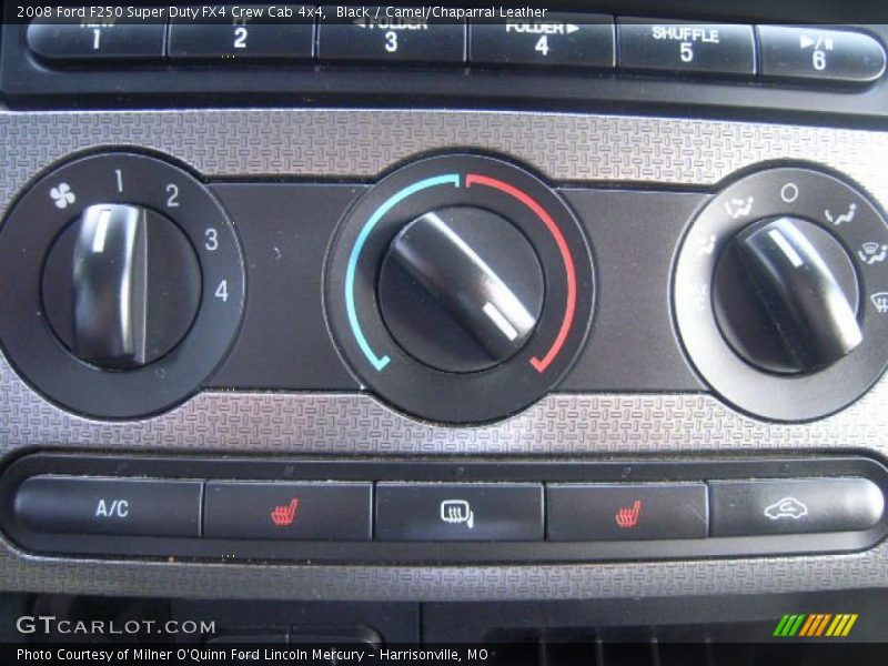 Black / Camel/Chaparral Leather 2008 Ford F250 Super Duty FX4 Crew Cab 4x4