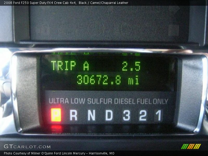 Black / Camel/Chaparral Leather 2008 Ford F250 Super Duty FX4 Crew Cab 4x4