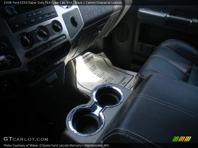 Black / Camel/Chaparral Leather 2008 Ford F250 Super Duty FX4 Crew Cab 4x4