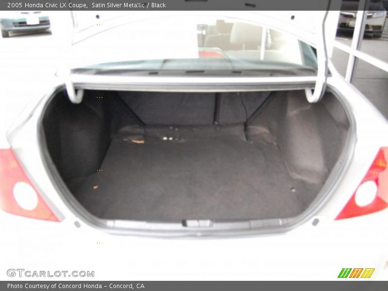 Satin Silver Metallic / Black 2005 Honda Civic LX Coupe