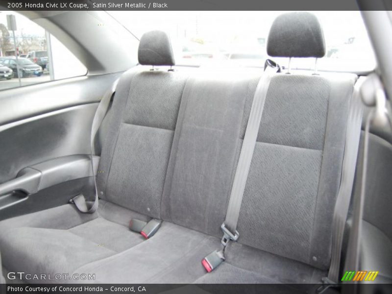 Satin Silver Metallic / Black 2005 Honda Civic LX Coupe