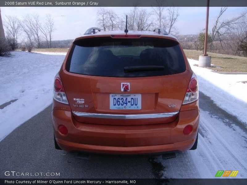 Sunburst Orange / Gray 2008 Saturn VUE Red Line