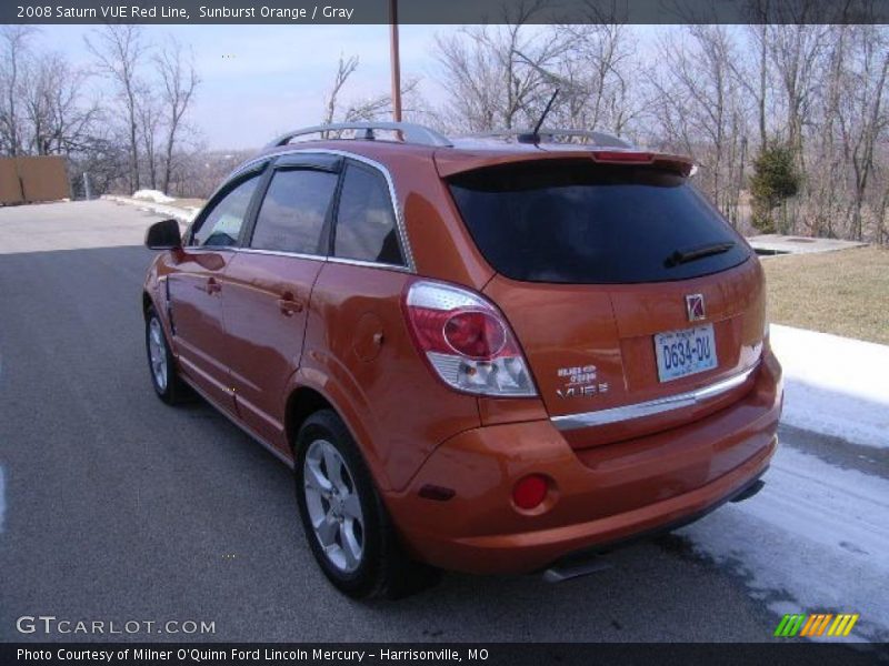 Sunburst Orange / Gray 2008 Saturn VUE Red Line