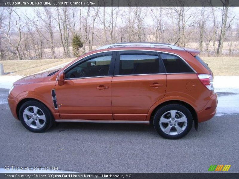 Sunburst Orange / Gray 2008 Saturn VUE Red Line