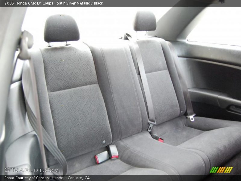 Satin Silver Metallic / Black 2005 Honda Civic LX Coupe