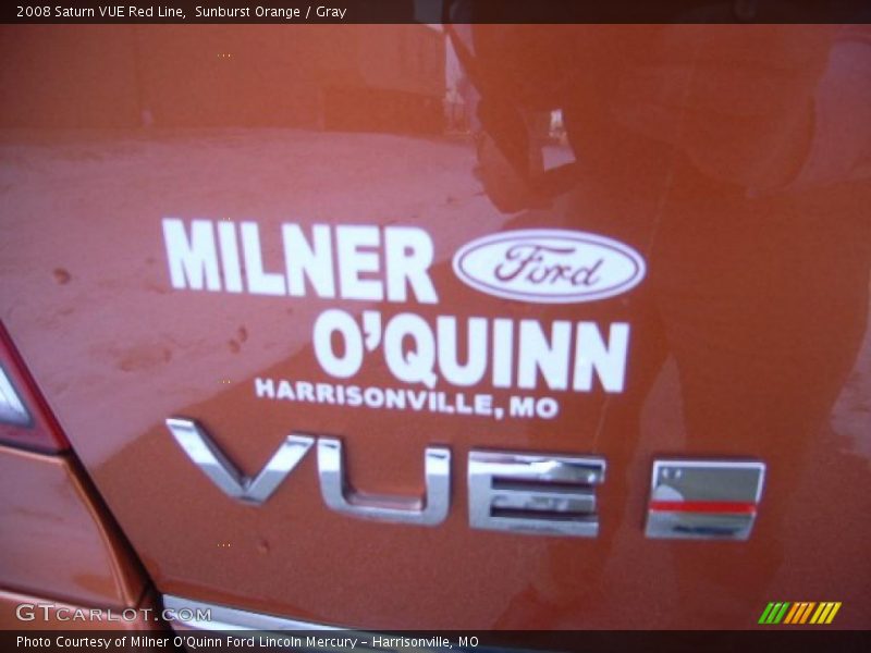 Sunburst Orange / Gray 2008 Saturn VUE Red Line