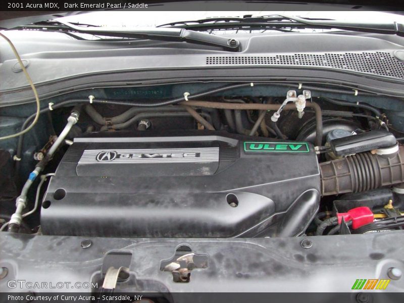 Dark Emerald Pearl / Saddle 2001 Acura MDX