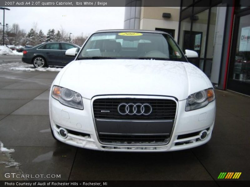 Ibis White / Beige 2007 Audi A4 2.0T quattro Cabriolet