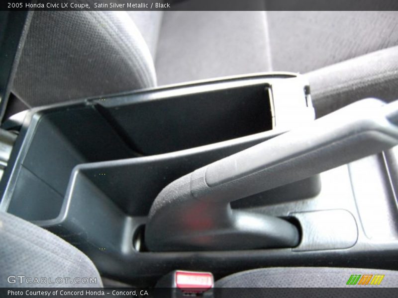 Satin Silver Metallic / Black 2005 Honda Civic LX Coupe
