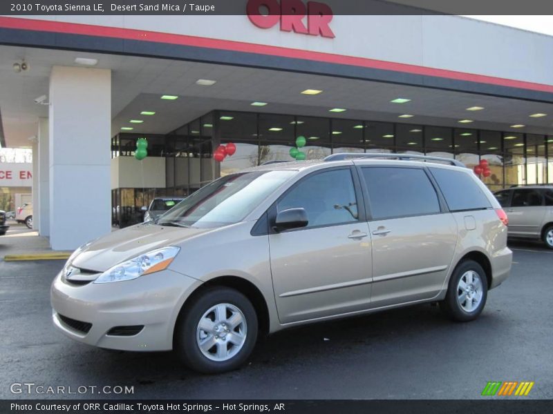 Desert Sand Mica / Taupe 2010 Toyota Sienna LE