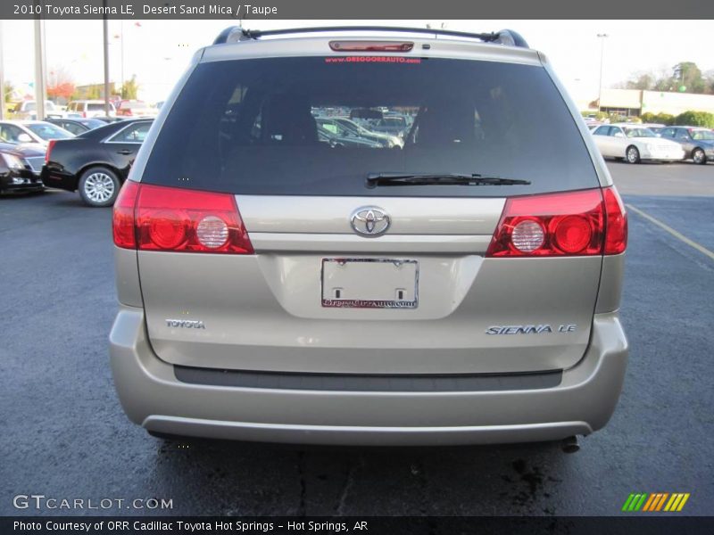 Desert Sand Mica / Taupe 2010 Toyota Sienna LE