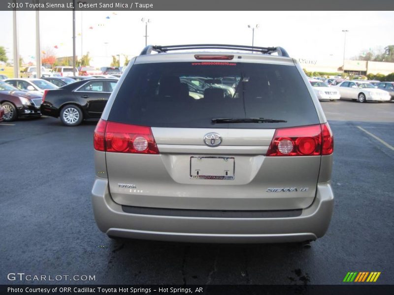 Desert Sand Mica / Taupe 2010 Toyota Sienna LE