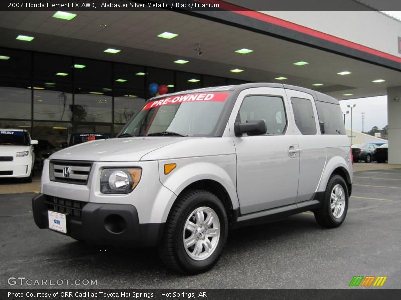 Alabaster Silver Metallic / Black/Titanium 2007 Honda Element EX AWD