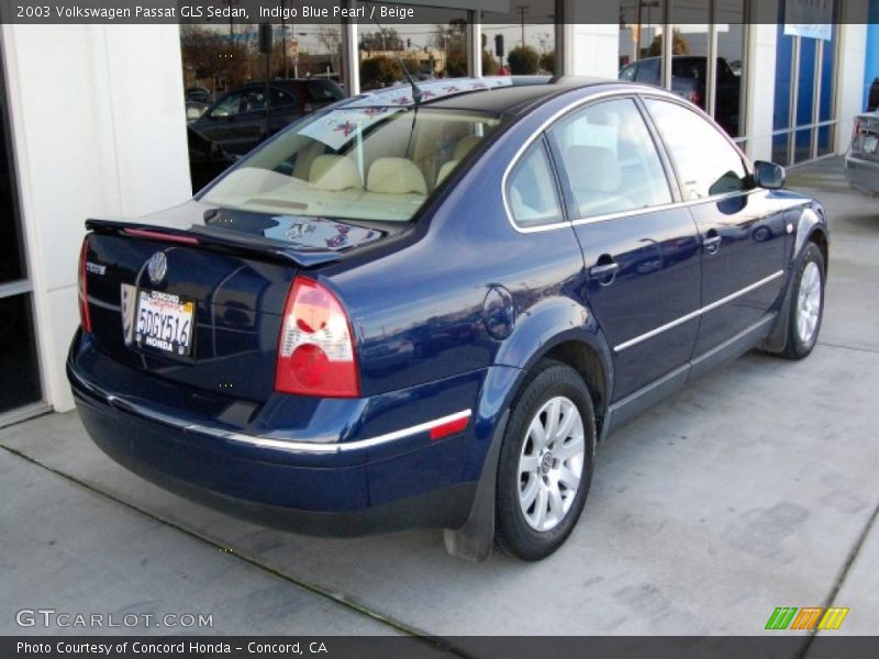 Indigo Blue Pearl / Beige 2003 Volkswagen Passat GLS Sedan