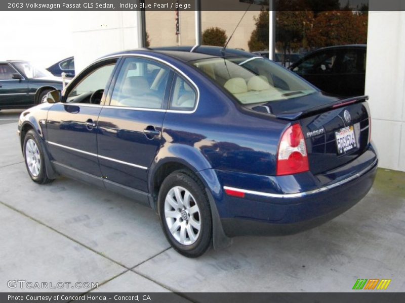 Indigo Blue Pearl / Beige 2003 Volkswagen Passat GLS Sedan