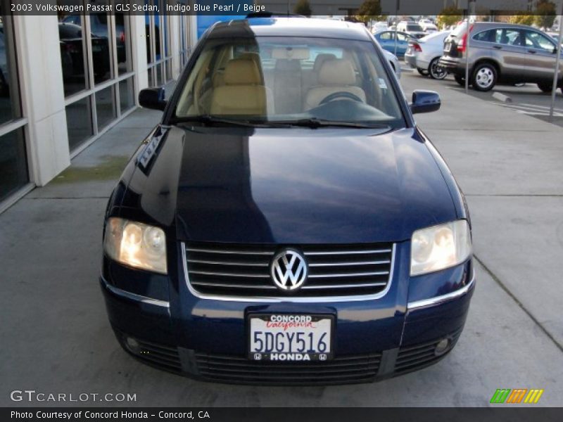 Indigo Blue Pearl / Beige 2003 Volkswagen Passat GLS Sedan
