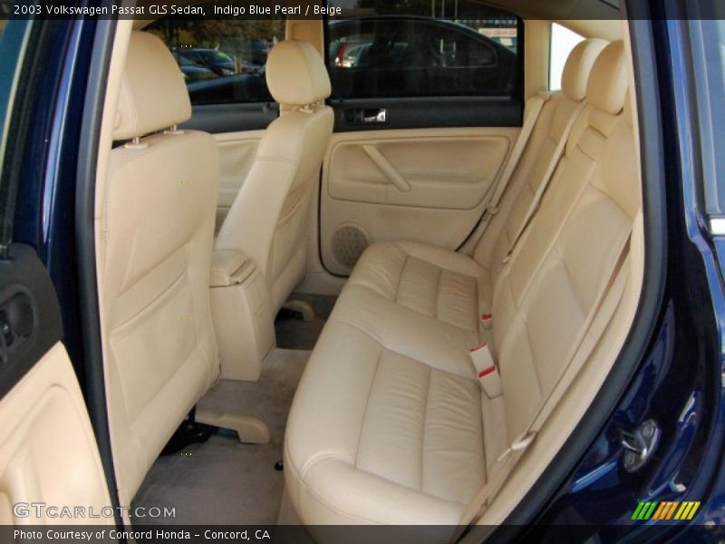 Indigo Blue Pearl / Beige 2003 Volkswagen Passat GLS Sedan