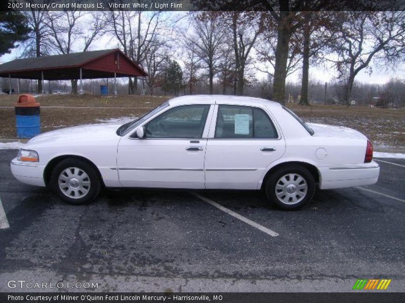 Vibrant White / Light Flint 2005 Mercury Grand Marquis LS