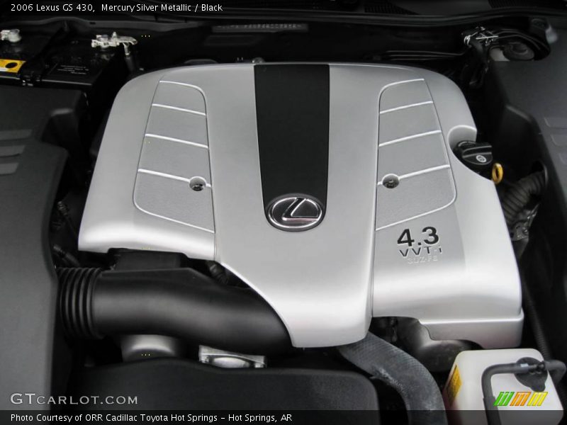 Mercury Silver Metallic / Black 2006 Lexus GS 430