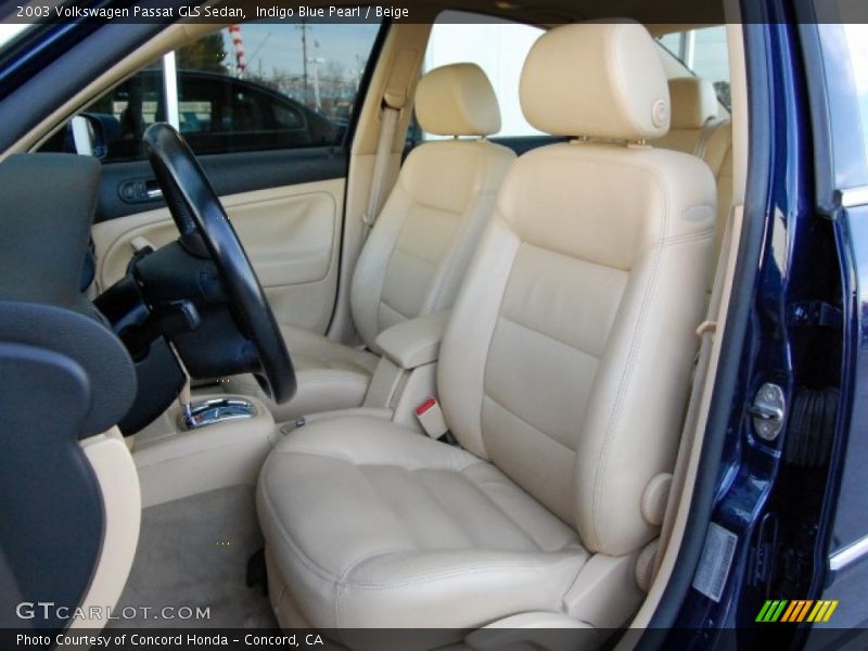 Indigo Blue Pearl / Beige 2003 Volkswagen Passat GLS Sedan