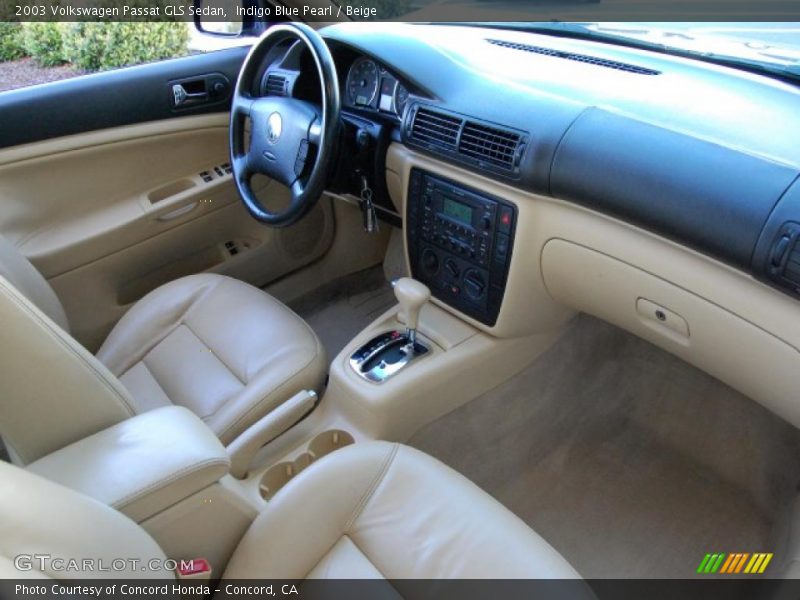 Indigo Blue Pearl / Beige 2003 Volkswagen Passat GLS Sedan
