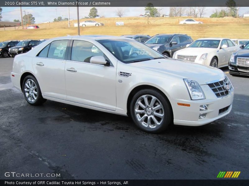 White Diamond Tricoat / Cashmere 2010 Cadillac STS V8