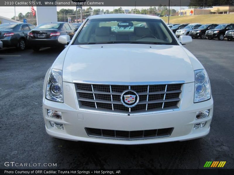 White Diamond Tricoat / Cashmere 2010 Cadillac STS V8