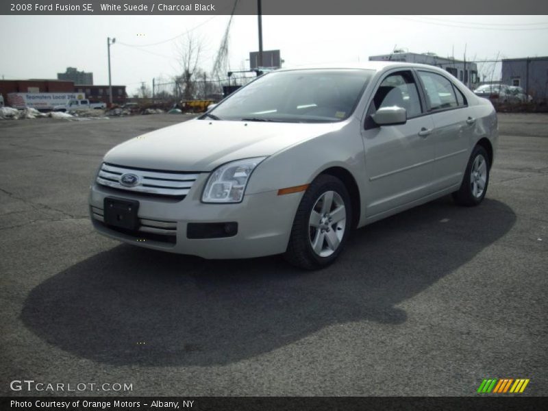 White Suede / Charcoal Black 2008 Ford Fusion SE