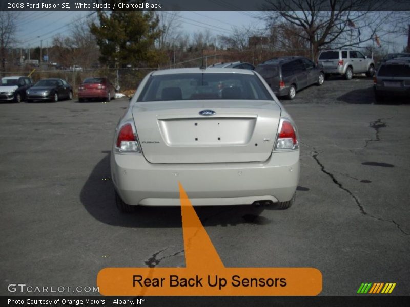 White Suede / Charcoal Black 2008 Ford Fusion SE