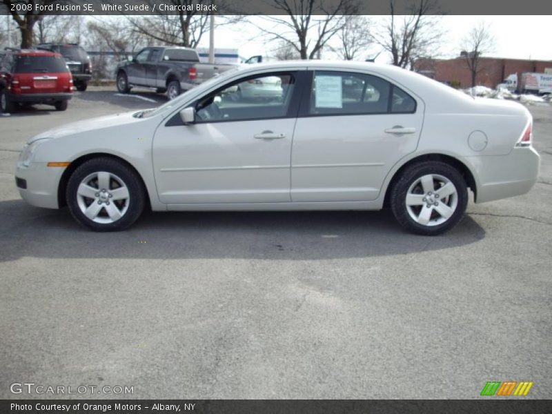 White Suede / Charcoal Black 2008 Ford Fusion SE