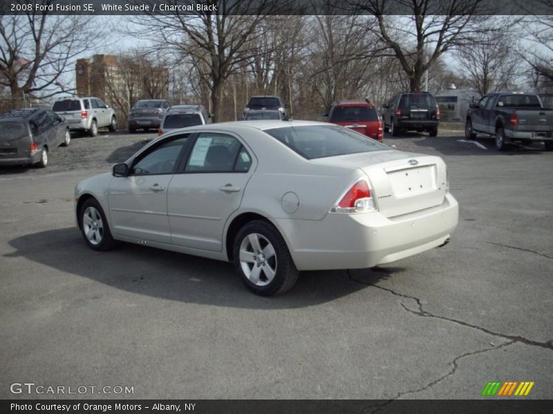 White Suede / Charcoal Black 2008 Ford Fusion SE