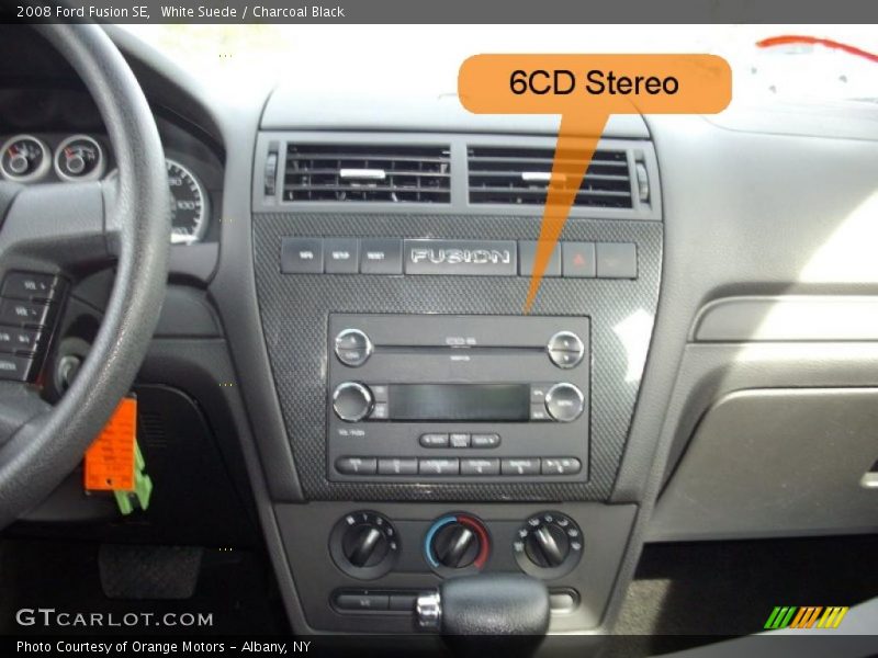 White Suede / Charcoal Black 2008 Ford Fusion SE