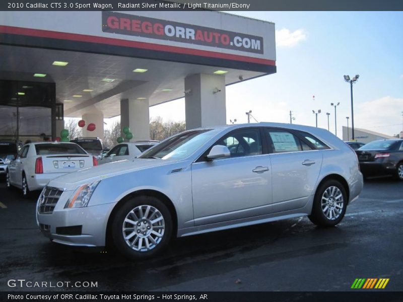 Radiant Silver Metallic / Light Titanium/Ebony 2010 Cadillac CTS 3.0 Sport Wagon