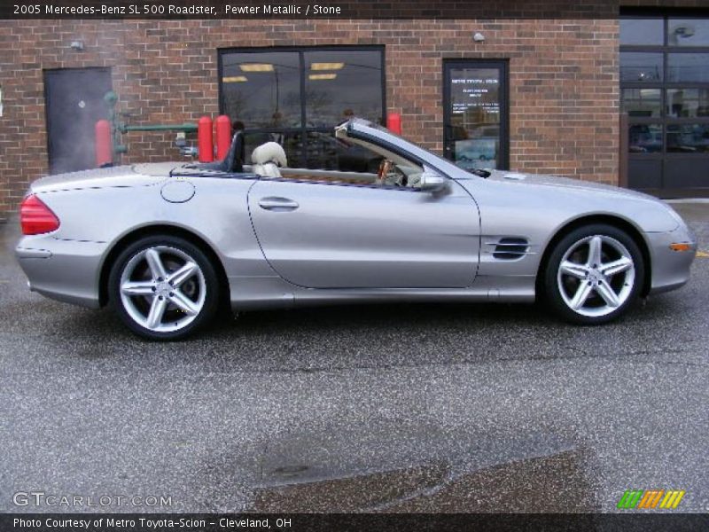 Pewter Metallic / Stone 2005 Mercedes-Benz SL 500 Roadster