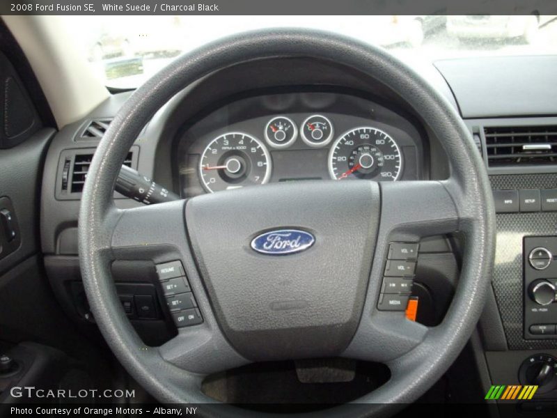 White Suede / Charcoal Black 2008 Ford Fusion SE
