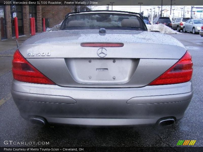 Pewter Metallic / Stone 2005 Mercedes-Benz SL 500 Roadster