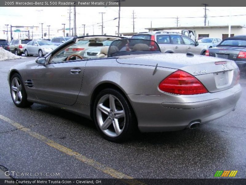 Pewter Metallic / Stone 2005 Mercedes-Benz SL 500 Roadster