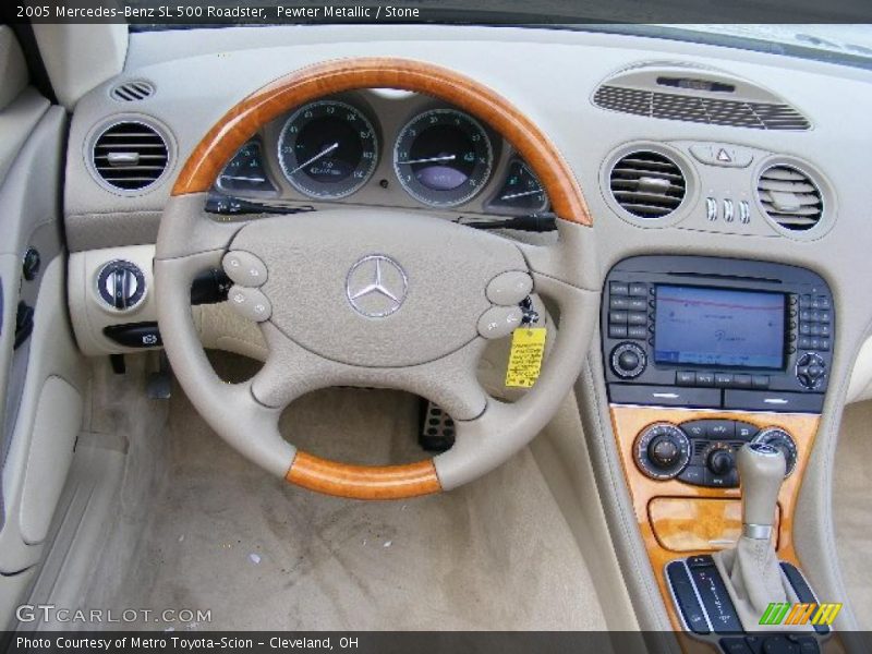 Pewter Metallic / Stone 2005 Mercedes-Benz SL 500 Roadster