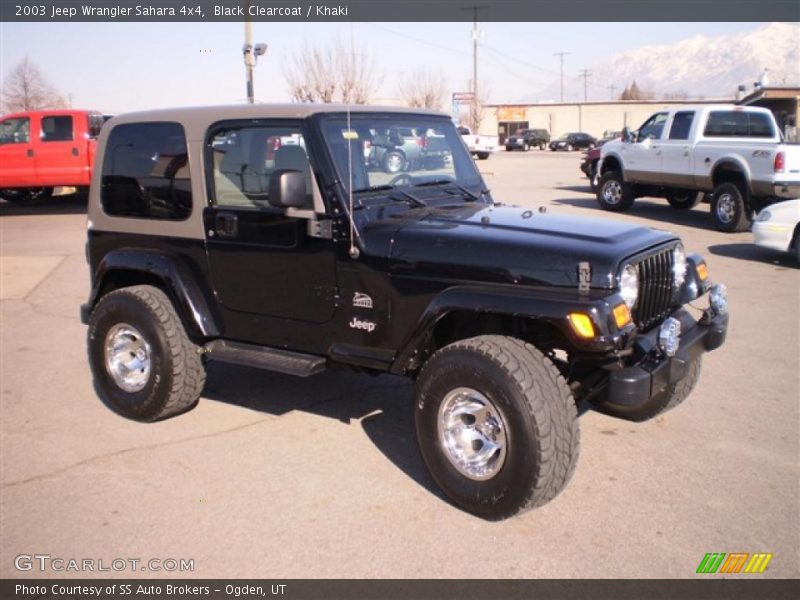 Black Clearcoat / Khaki 2003 Jeep Wrangler Sahara 4x4